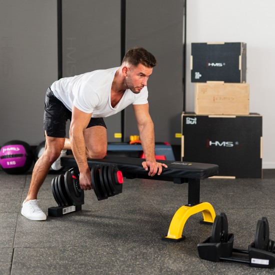 Jednoruční / obouruční variabilní činka HMS SGR40 PRO SET 2v1 40 kg