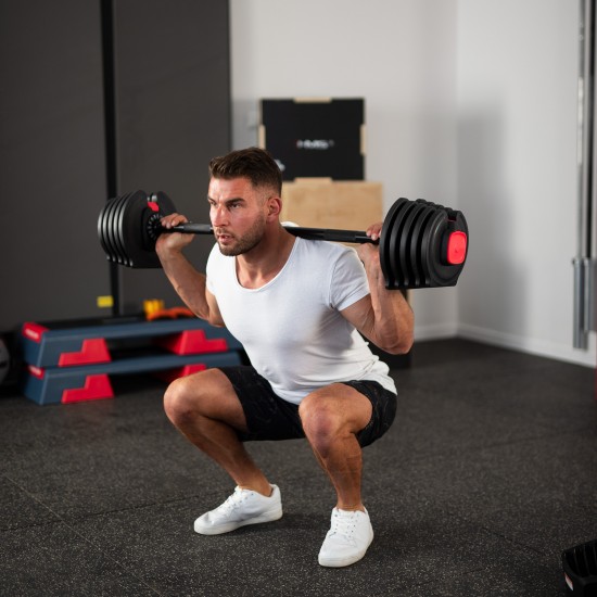 Jednoruční / obouruční variabilní činka HMS SGR40 PRO SET 2v1 40 kg