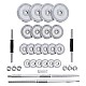 Činkový set v kufru HMS STC50 2x25 kg, chrom