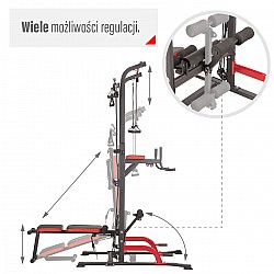 Multifunkční bradla s lavicí HMS PWL8325