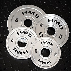 Sada ocelových olympijských kotoučů HMS TOS 2 x 1,5 - 5,0 kg (22 kg)