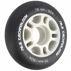 Matná kolečka NILS Extreme PU 76x24 82A, černá, 4 ks