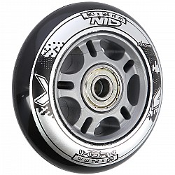 Sestava černých PU koleček 80x24 + ložiska ABEC9 NILS EXTREME