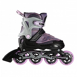 Kolečkové brusle NILS Extreme NA11008 šedo-růžové