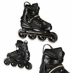 Kolečkové brusle NILS Extreme NA1128 černo-zlaté