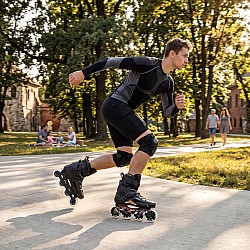 Slalomové brusle NILS Extreme NA1601 Slayd černé