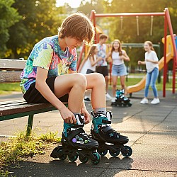 Kolečkové brusle NILS Extreme NA2053A VIBE tyrkysové