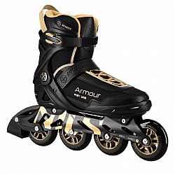 Kolečkové brusle NILS Extreme NA22151 Armour černá-zlatá