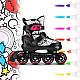 Kolečkové brusle 4v1 NILS Extreme NH10907 TINTY růžové