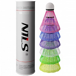 Badmintonové míčky NILS NBL6026 multicolor 6 ks
