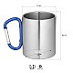 Kempingový hrnek NILS Camp NC17110 s karabinou 300ml modrý