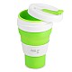 Skládací silikonový hrnek NILS Camp NC4103 600ml světle zelený