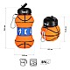 Skládací silikonová láhev NILS Camp NC4104 550ml basketbal