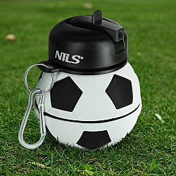 Skládací silikonová láhev NILS Camp NC4104 550ml fotbal
