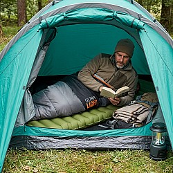 Turistická karimatka NILS Camp NC4402 zelená s integrovanou pumpou