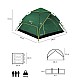 Automatický pop-up stan NILS Camp NC4801 Shadow 2 zelený