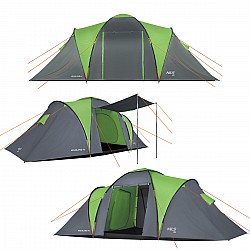 Rodinný stan NILS Camp NC6431 Highland IV zelený/šedý