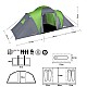 Rodinný stan NILS Camp NC6431 Highland IV zelený/šedý