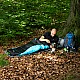 Spací pytel NILS Camp NC2012, černý/modrý