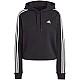 adidas Essentials 3-Stripes French Terry Crop Hoodie W IC8767