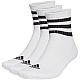 Ponožky adidas 3-Stripes Cushioned Sportswear Mid-Cut Socks 3P HT3456