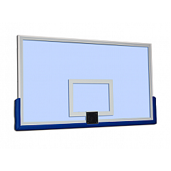 Priehľadná basketbalová doska z tvrdeného skla 1800 x 1050 x 12 mm