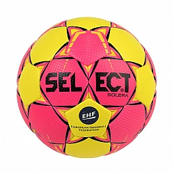 Hádzanárska lopta Select HB Solera žlto ružová