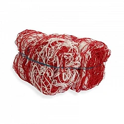 Sieť na futbalovú bránku 5x2 m 80/150cm/4mm, 2ks /red-white/