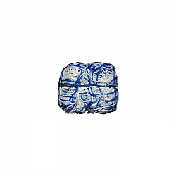 Sieť na futbalovú bránku 7,32x2,44 m 200/200cm/4mm, 2ks /white-royal/