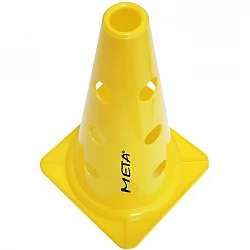 Kužeľ s dierami META 38 cm žltý  2.0