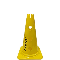 Kužeľ s dierami a zárezom META 30 cm žltý 2006001206