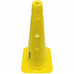 Kužeľ s dierami META 45 cm žltý