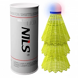 Badmintonové míčky NILS NBL6293 s LED 3 ks
