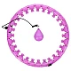 Masážní hula hoop HMS HHW12 plus size se závažím fialová
