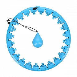 Masážní hula hoop FH01 se závažím modrá