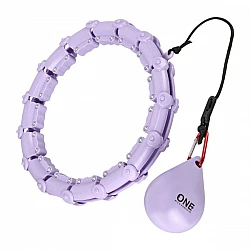 Masážní hula hoop ONE Fitness OHA02 se závažím fialová