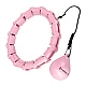 Masážní hula hoop HMS HHW02 se závažím růžová