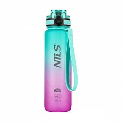 Tritanová láhev na pití NILS Camp NCD04 950 ml zeleno-růžová
