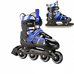 Brusle NILS Extreme NH18366A 2v1 černo-modré