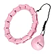 Masážní hula hoop HMS HHW11 PLUS SIZE se závažím růžová