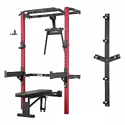 Multifunkční posilovací stojan - Power Rack HMS KLT22 červený