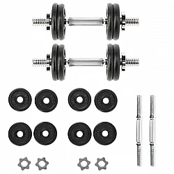 Jednoruční nakládací činky HMS SG02 2x7 kg