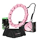 Sada růžové masážní Hula Hoop se závažím HMS HHW11 a zeštíhlujícího bederního pásu HMS BR163 PLUS SIZE