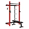 Multifunkční skládací posilovací stojan - Power Rack HMS KLT34 červený