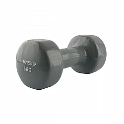 Litinová činka pokrytá vinylem HMS 5 kg