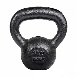 Litinový kettlebell HMS KZG04 4 kg, černý