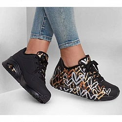 Skechers Uno Metallic Love W 155523/BKGD