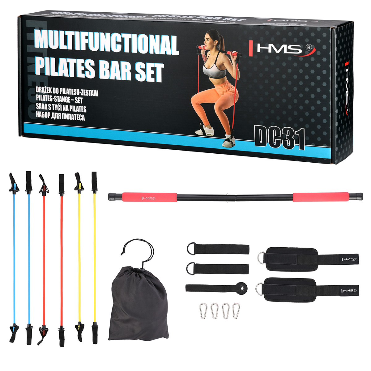 Sestava s tyčí pro pilates HMS DC31