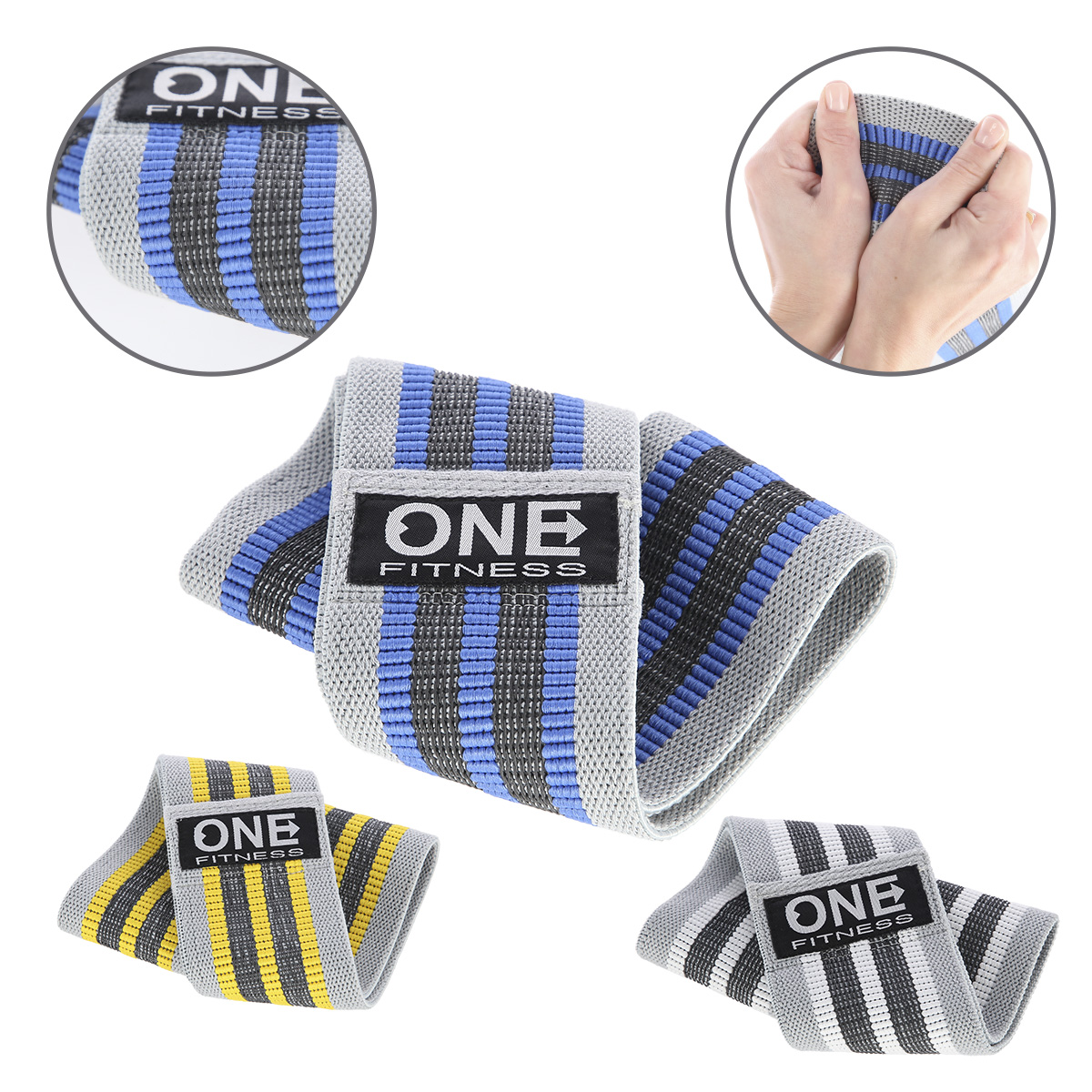 Sada odporových gum Hip band ONE Fitness HB001 3v1