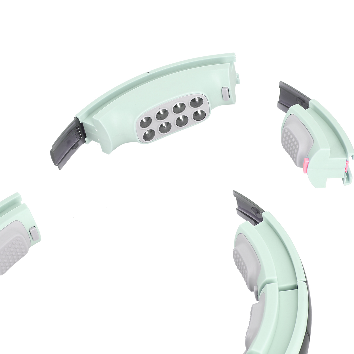 Masážní hula hoop HMS HHM13 se závažím, magnety a počítadlem zelená